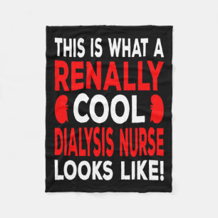 Coole Dialysebehandlung und Dialysetechniker Fleecedecke