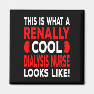 Coole Dialysebehandlung und Dialysetechniker Magnet