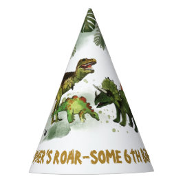 Coole Dinosaurier Jurassic Boy Birthday Cone Partyhütchen