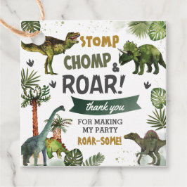 Coole Dinosaurier Jurassic Boy Geburtstagsparty Geschenkanhänger