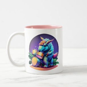 Coole Dinosaurier-Kid-Tasse Zweifarbige Tasse
