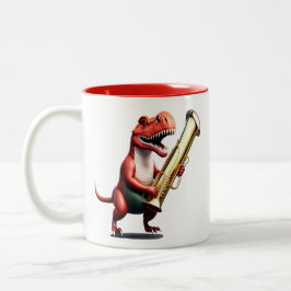 Coole Dinosaurier-Kid-Tasse Zweifarbige Tasse