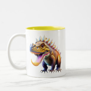 Coole Dinosaurier-Kid-Tasse Zweifarbige Tasse