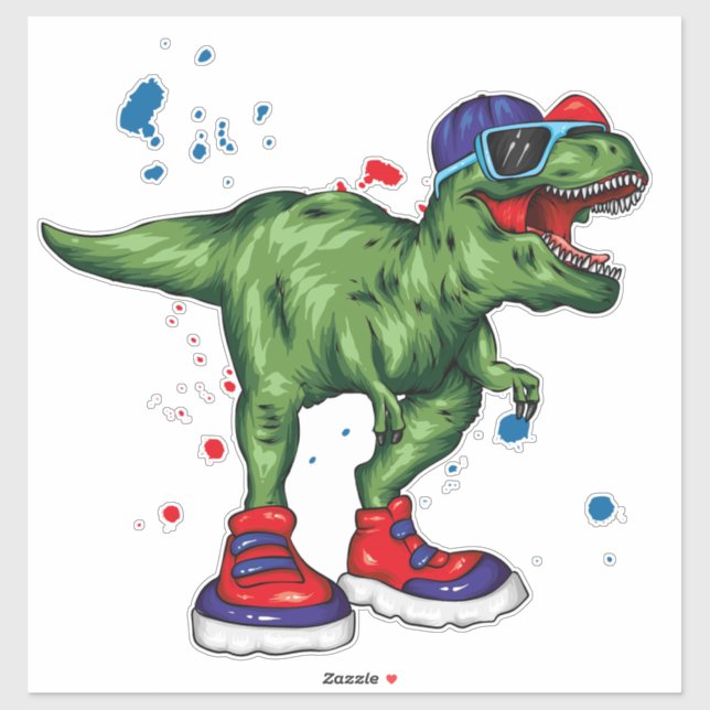 Coole Dinosaurier-Stickers Aufkleber (Blatt)