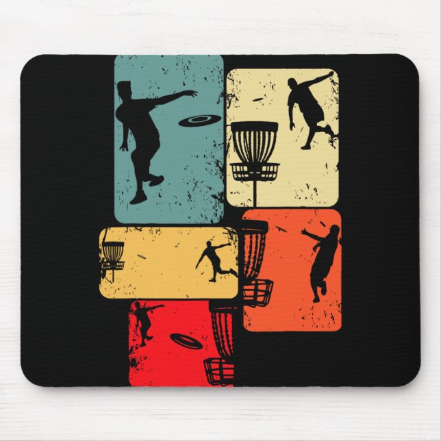 Coole Disc-Golf-Designs und Geschenkideen Disc Gol Mousepad (Vorne)