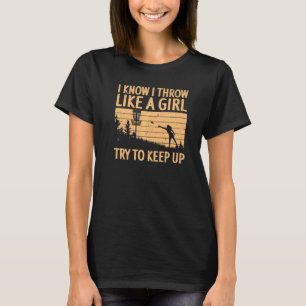 Coole Disc Golf Für Frauen Mädchen Disc Golf Spiel T-Shirt