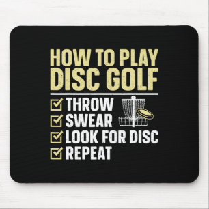 Coole Disc-Golf-Kunst für Männer Frauen Kinder Gol Mousepad