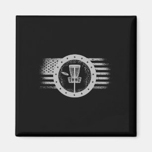 Coole Disc-Golf-Sport-USA-Grunge-Flagge - Disc Gol Magnet