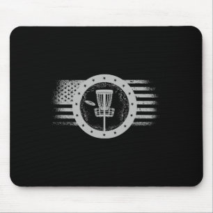 Coole Disc-Golf-Sport-USA-Grunge-Flagge - Disc Gol Mousepad