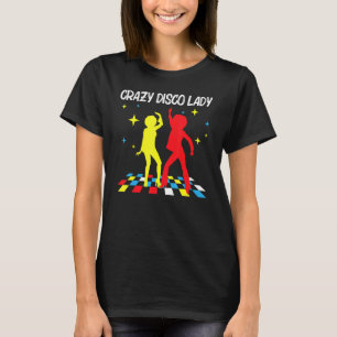 Coole Disko für Frauen Mama 70er 80er Disco Music T-Shirt