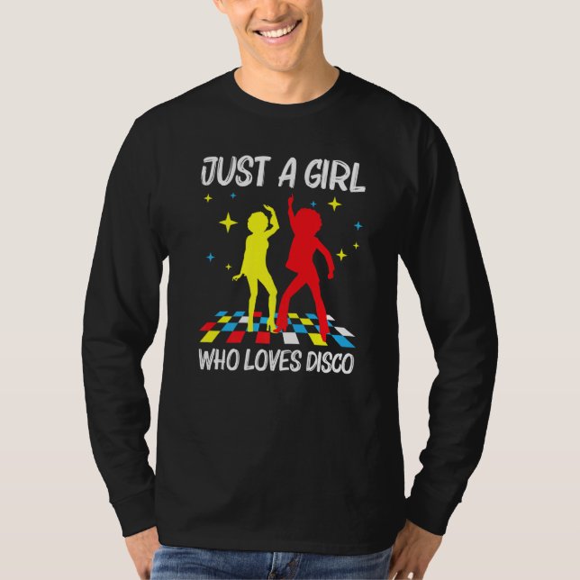 Coole Diskothek für Girls Kind 70er 80er Nightclub T-Shirt (Vorderseite)
