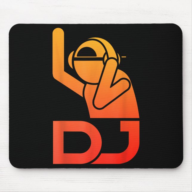 Coole DJ Art for Men Teen Boys Disc Jockey Music P Mousepad (Vorne)