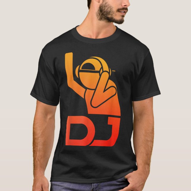 Coole DJ Art for Men Teen Boys Disc Jockey Music P T-Shirt (Vorderseite)
