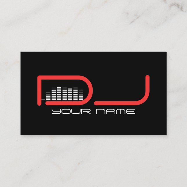 Coole DJ Business Card Visitenkarte (Vorderseite)