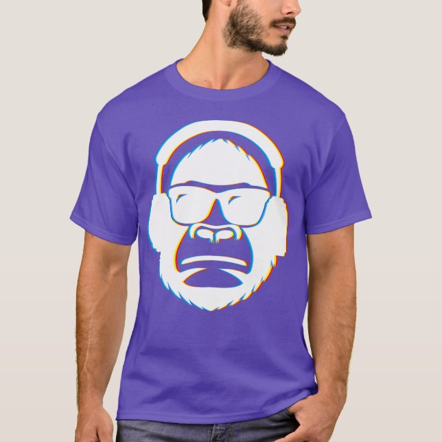 Coole DJ Gear Monkey DJ Tshirts für Männer und Fra (Vorderseite)
