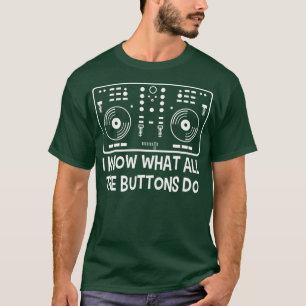 Coole DJ Music Techno Minimal Mixer Illustration T-Shirt