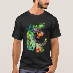 Coole Dobermann-Kunstmalerei Grafik Bunt Lustig Tu T-Shirt