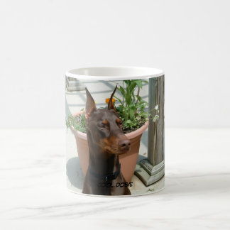 coole Dobermannkaffee-Tasse Kaffeetasse