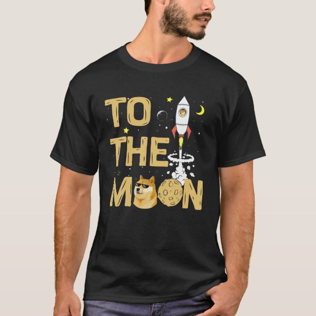 Coole Dogenmünze Crypto HODL Meme - Dogecoin zum T-Shirt (Vorderseite)