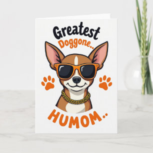 Coole Doggone Humom-Vektorkarte Karte