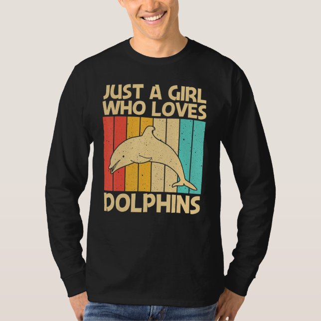 Coole Dolphin für Mädchen Mama Ozean T-Shirt (Vorderseite)