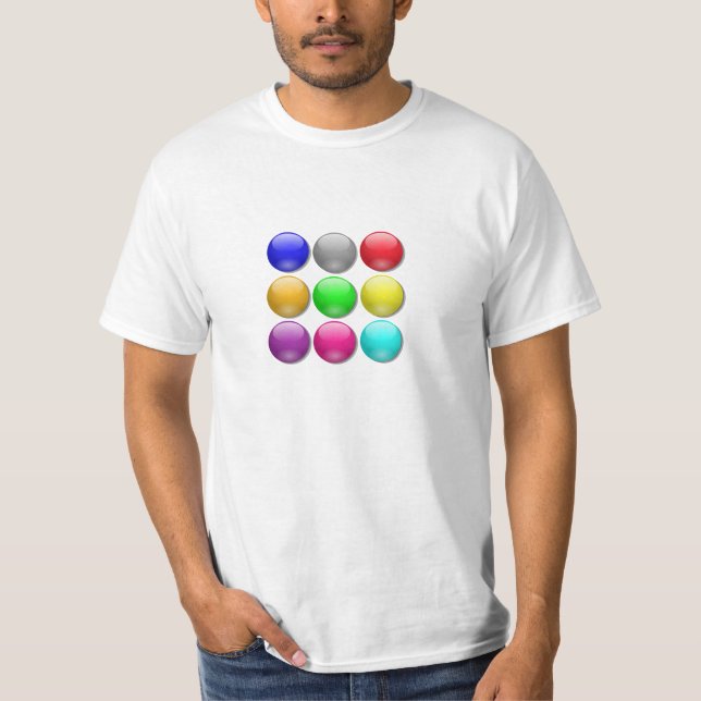 Coole Dot Marble Game T - Shirt Design Idee (Vorderseite)