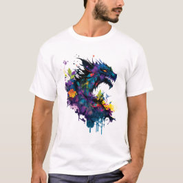Coole Drachen Kunst T-Shirt