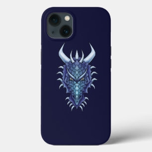 Coole Drachenkunst - Lila Blauer Magischer Drachen iPhone 13 Hülle