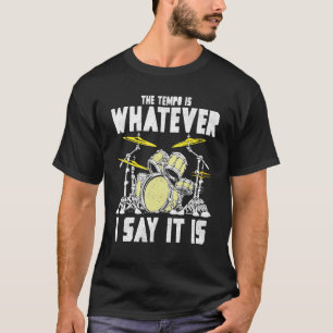 Coole Drummer-Grafik Männer Drum-Set Drumming T-Shirt