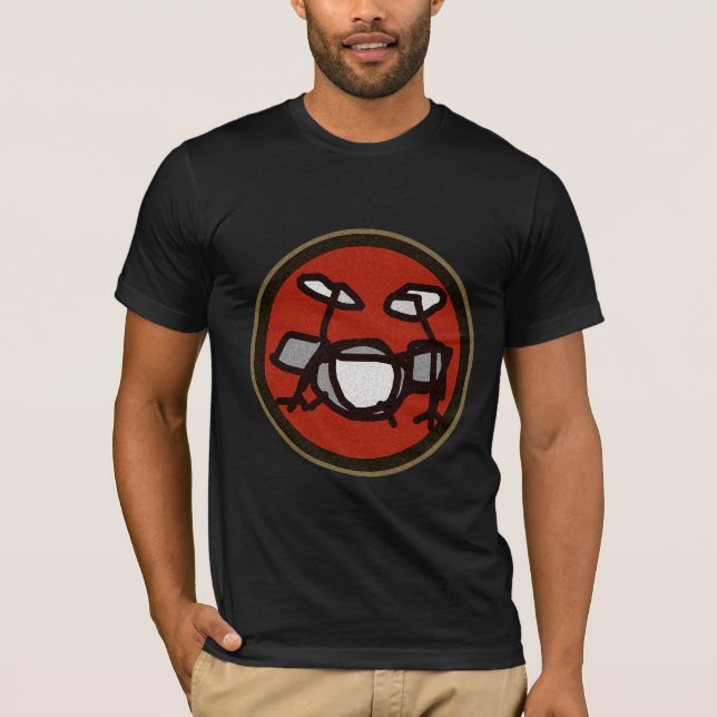 coole Drums, Musikinstrumente T-Shirt (Vorderseite)