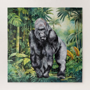 Coole Dschungel-Gorilla-Liebhaber  Puzzle