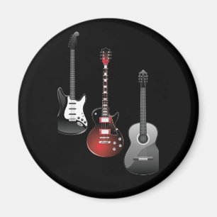 Coole E-Gitarren für Musikliebhaber Personalisiert Magnet