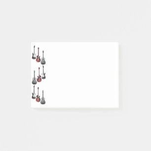 Coole E-Gitarren-Geschenke für Musikliebhaber Post-it Klebezettel