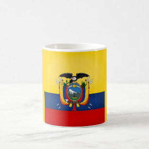 Coole Ecuador-Flagge Kaffeetasse