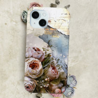 Coole Edgy Shabby Vintage Rose auf Torn Paper