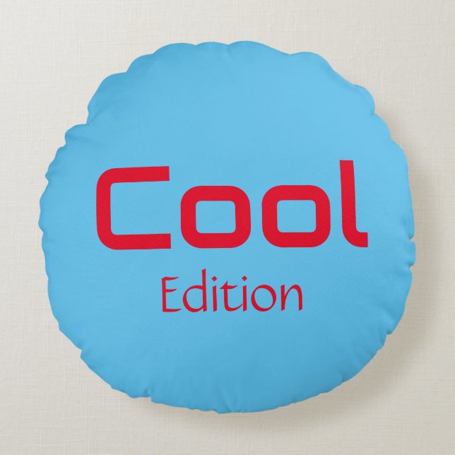 Coole Edition Round Pillow Rundes Kissen (Vorderseite)