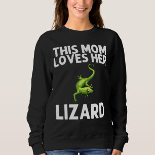 Coole Eidechse für Mama Mutter Gecko Grüne Reptili Sweatshirt