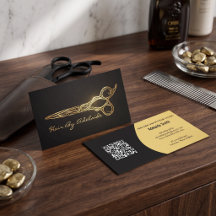 Coole einfache falsche Gold-Schere Friseur
