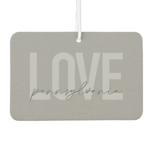 Coole, einfache, moderne Design Liebe Pennsylvania Autolufterfrischer