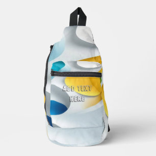 Coole einfache Umhängetasche mit Text nach Wahl Crossbody Bag