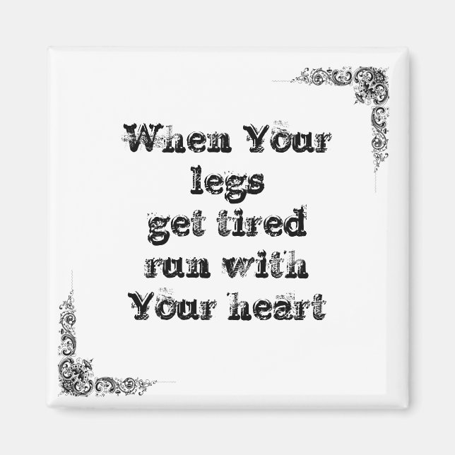 Coole, einfache Weisheitsphilosophie tao Satz Magnet (Vorne)