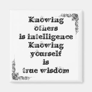 Coole, einfache Weisheitsphilosophie tao Satz Magnet