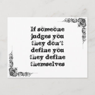 Coole, einfache Weisheitsphilosophie tao Satz Postkarte