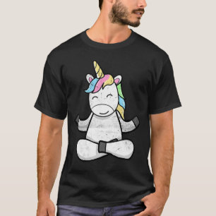 Coole Einhorn Yoga Einicorn Gymnastiklehrer T-Shirt