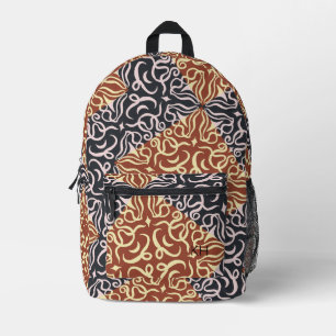 Coole Einzigartige Mandala Muster Monogramm-Initia Bedruckter Rucksack