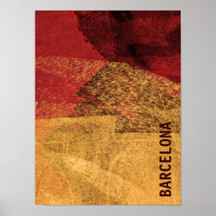 Coole, einzigartige moderne Barcelona Design Kunst Poster