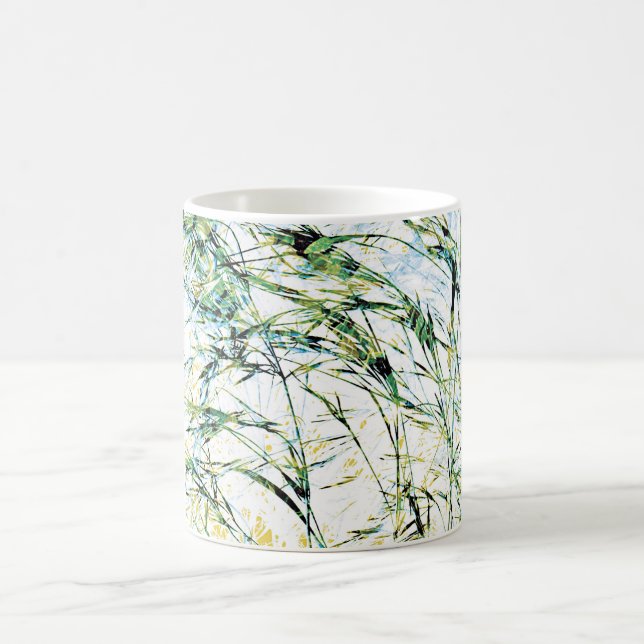 Coole, einzigartige moderne Blume Blumendesign Art Kaffeetasse (Mittel)