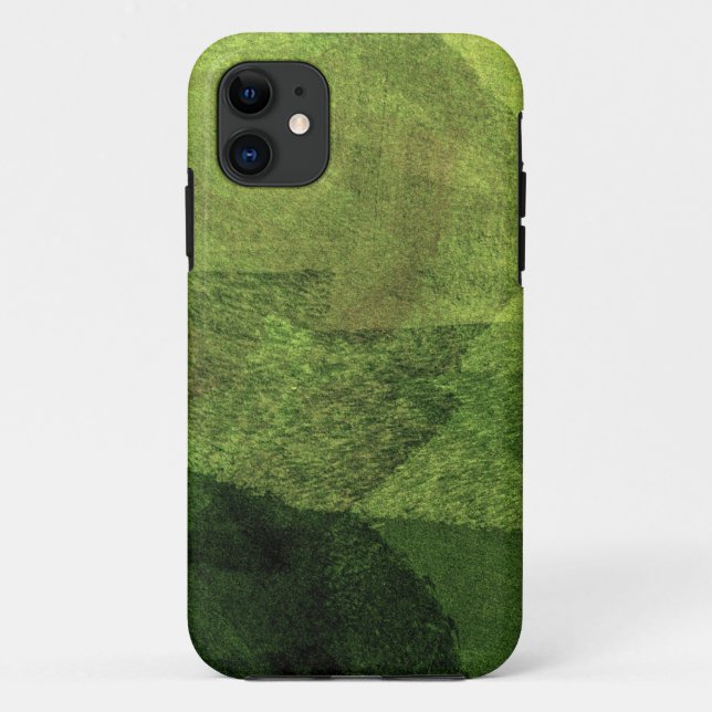 coole, einzigartige, moderne grüne Malkunst Case-Mate iPhone Hülle (Rückseite)
