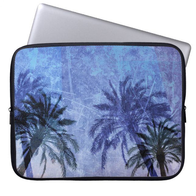 Coole, einzigartige, moderne Palmendesignkunst Laptopschutzhülle (Vorderseite)
