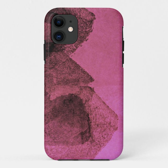 Coole, einzigartige moderne rosa Malerei Case-Mate iPhone Hülle (Rückseite)